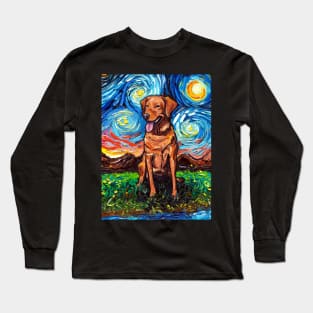 Fox Red Labrador Night Long Sleeve T-Shirt